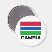 Aimant Drapeau Gambie (Recto/Verso)