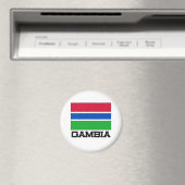 Aimant Drapeau Gambie (In Situ (Lave-vaisselle))