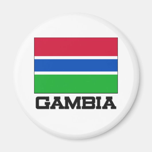 Aimant Drapeau Gambie (Devant)