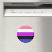 Aimant drapeau genderfluid LGBT (In Situ (Lave-vaisselle))