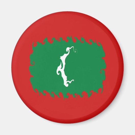 Aimant Drapeau général des Maldives (Devant)