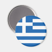 Aimant Drapeau grec (Grèce) (Recto/Verso)