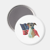 Aimant Drapeau grec italien (Recto/Verso)