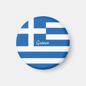 Aimant Drapeau grec Magnet, Voyage, Vacances Grèce (Devant)