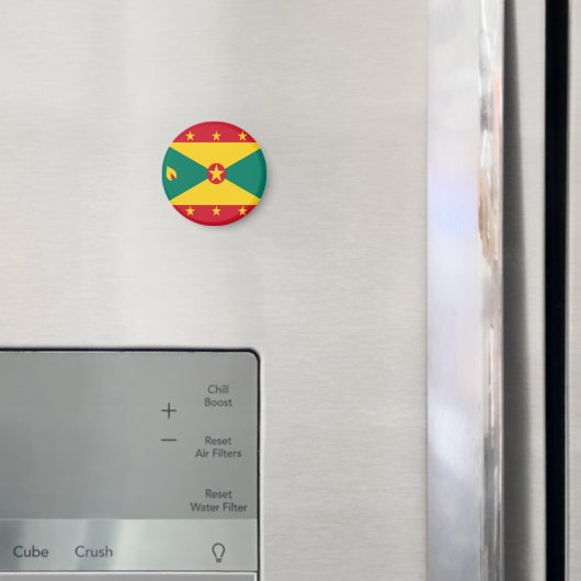 Aimant Drapeau grenadien Rouge Vert Jaune Fête de l'Indép (In situ (réfrigérateur))