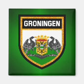Aimant Drapeau Groningen (Devant)