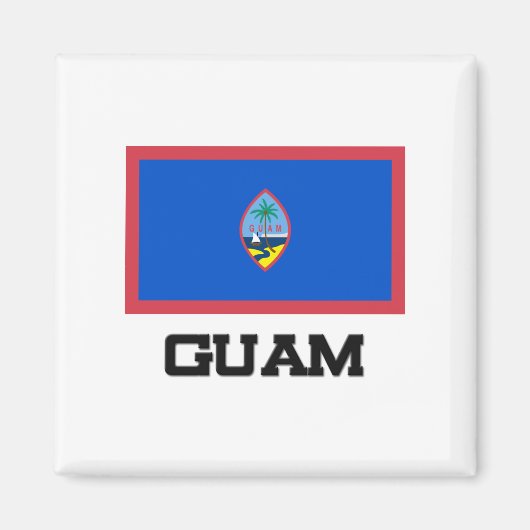 Aimant Drapeau Guam (Devant)