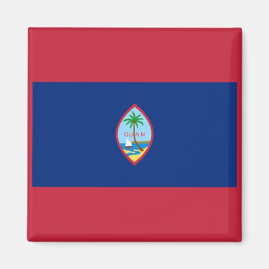 Aimant Drapeau Guam (Devant)