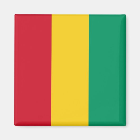 Aimant Drapeau Guinée (Devant)
