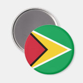Aimant Drapeau Guyana (Recto/Verso)