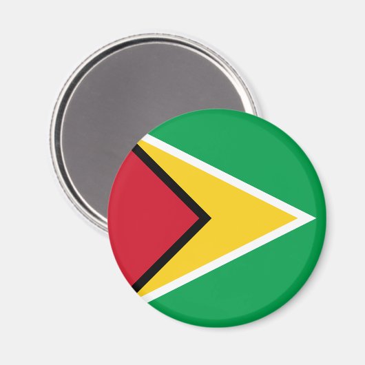 Aimant Drapeau Guyana (Recto/Verso)