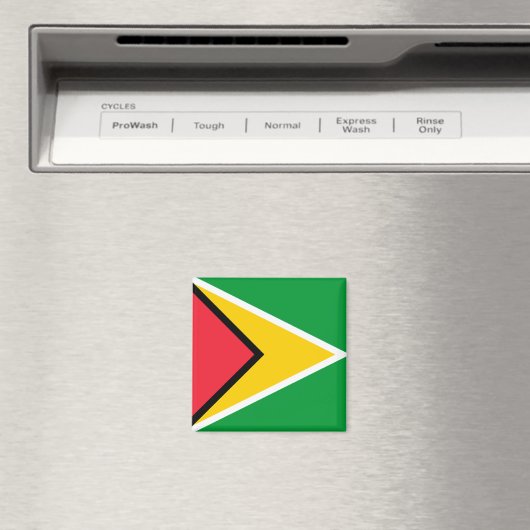Aimant Drapeau Guyana (In Situ (Lave-vaisselle))
