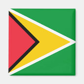 Aimant Drapeau Guyana (Devant)