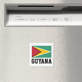 Aimant Drapeau Guyana (In Situ (Lave-vaisselle))