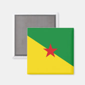 Aimant Drapeau Guyane GF (Recto/Verso)