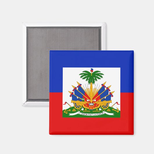 Aimant Drapeau Haïti (Recto/Verso)