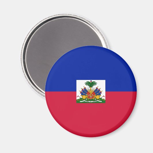 Aimant Drapeau Haïti (Recto/Verso)