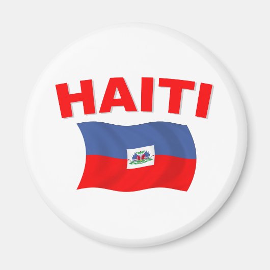 Aimant Drapeau Haïti 3 (Devant)