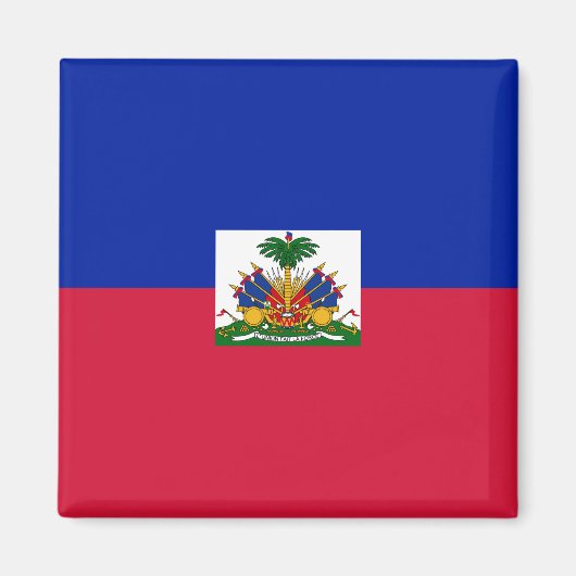Aimant Drapeau Haïti (Haïti) (Devant)