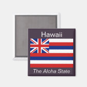 Aimant Drapeau Hawaii (Recto/Verso)