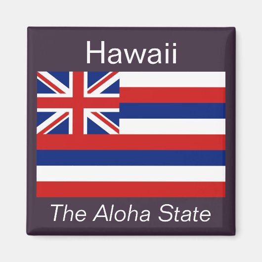 Aimant Drapeau Hawaii (Devant)