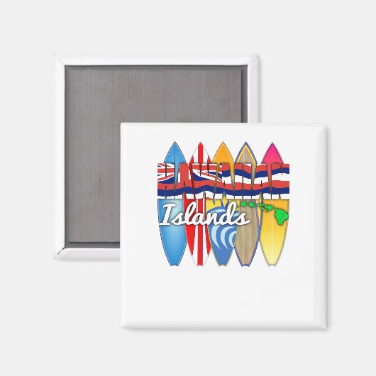 Aimant Drapeau Hawaii (Recto/Verso)