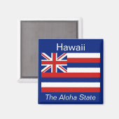 Aimant Drapeau Hawaii (Recto/Verso)