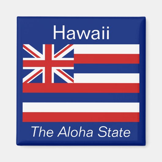 Aimant Drapeau Hawaii (Devant)