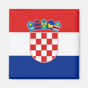 Aimant Drapeau heure Hrvatska de la Croatie