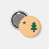 Aimant Drapeau historique du Maine (1901-1909) (Recto/Verso)