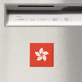 Aimant Drapeau Hong Kong HK (In Situ (Lave-vaisselle))