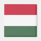 Aimant Drapeau Hongrie tricolore (Devant)