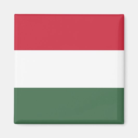 Aimant Drapeau Hongrie tricolore (Devant)