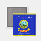 Aimant Drapeau Idaho (Recto/Verso)