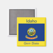 Aimant Drapeau Idaho (Recto/Verso)
