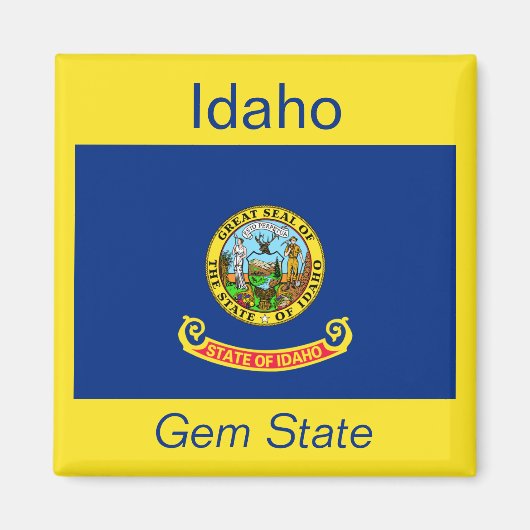 Aimant Drapeau Idaho (Devant)