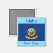 Aimant Drapeau Idaho (Recto/Verso)