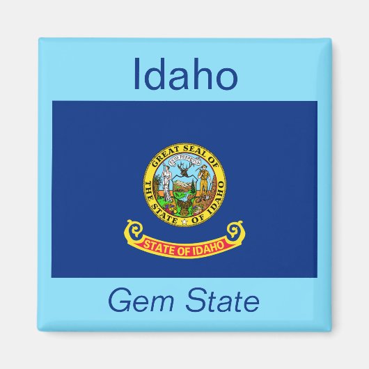 Aimant Drapeau Idaho (Devant)