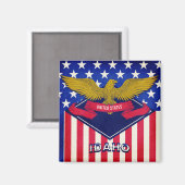 Aimant Drapeau Idaho USA (Recto/Verso)