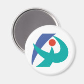 Aimant Drapeau Iga, Mie, Japon (Recto/Verso)