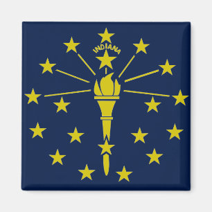 Aimant Drapeau Indiana