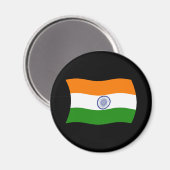 Aimant Drapeau Indien (Recto/Verso)