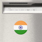 Aimant Drapeau Indien - Image de haute qualité (In Situ (Lave-vaisselle))