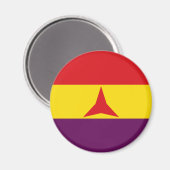 Aimant Drapeau international des brigades (Guerre civile (Recto/Verso)
