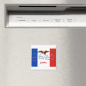 Aimant Drapeau Iowa (In Situ (Lave-vaisselle))