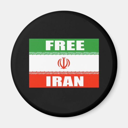 Aimant Drapeau IRAN LIBRE (Devant)