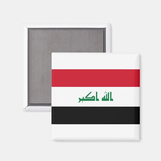 Aimant Drapeau Iraq (Recto/Verso)