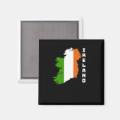 Aimant Drapeau irlandais (Recto/Verso)