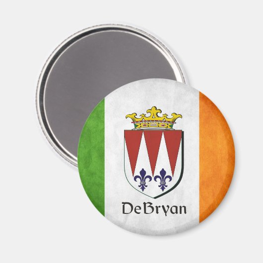 Aimant Drapeau irlandais DeBryan (Recto/Verso)