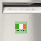 Aimant drapeau irlandais, étiqueté, (In Situ (Lave-vaisselle))